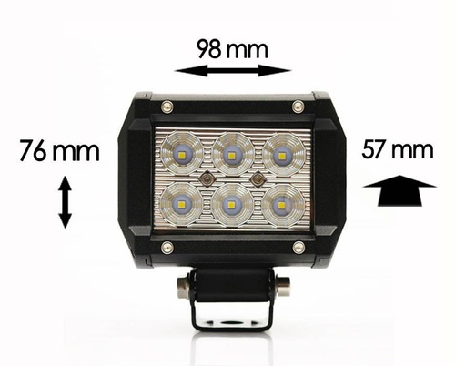 Lampada da lavoro rettangolare CREE Light Bar da 18 W WL5918R Flood