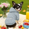 Honden- en kattenhoodie | maat S | grijs | PET-015S-GY