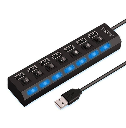 YT07 | HUB USB 2.0 per 7 porte | Sdoppiatore/sdoppiatore USB