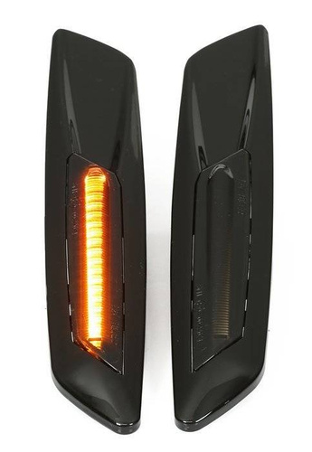 PLCBD002B | LED oldalsó irányjelző lámpák | füstölt lámpaernyő, fekete ház | nem dinamikus | BMW E90 E91 E92 E93, E60 E61, F10, E81 E82 E87 E88