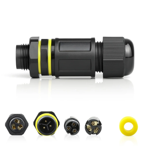 Boîte de jonction étanche IP68 | raccord à vis + connecteur rapide 3 broches 450 V 17,5 A pour câbles 5–10 mm | M683-A