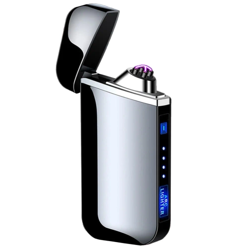 JL-319-NOIR | Briquet plasma moderne | Briquet électrique chargé via USB