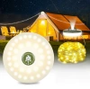 Lampă de camping LED multifuncțională cu ghirlandă de 10 m, baterie externă și magnet | Lampă impermeabilă cu baterie încorporată de 2000 mAh, 5 moduri de iluminare | KQ-5004