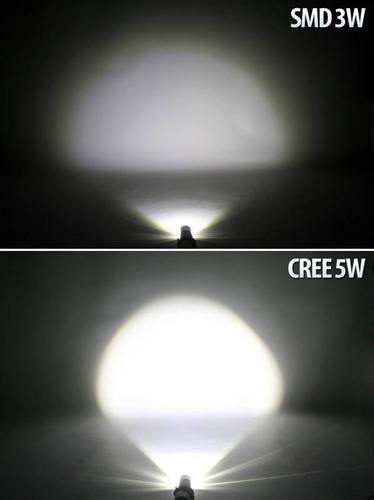 Lampadina per auto BA15S 5W CREE + 12 SMD 5630 LED