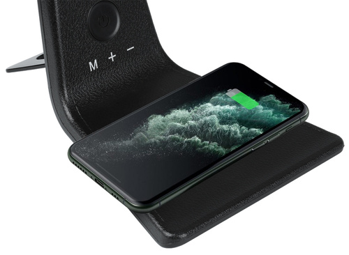 MT-603 | Stolná LED lampa | Qi indukčná nabíjačka | Pružné rameno | Prídavný USB port