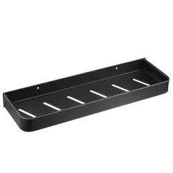 BSU-L40CM-B | Etagère de salle de bain au dessus du lavabo | longueur 40 cm | réservoir de douche | Noir