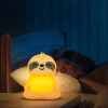 LED Silicone Night Light Sloth | Portable Children's Lamp 9 Light Colors | JL-243