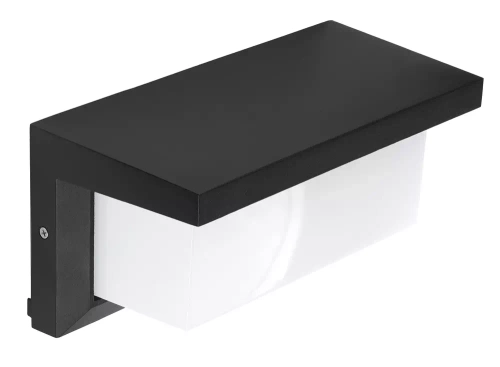 TYD-S18W-B | Candeeiro de jardim para exterior Candeeiro de parede LED para fachada | Sensor integrado de movimento e crepúsculo | 12W, 1200lm, IP65