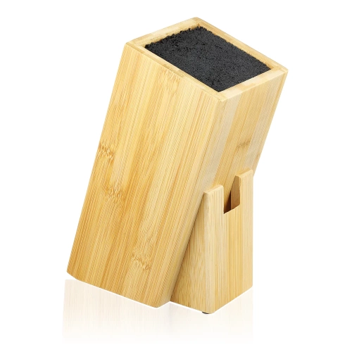 ZDJ-242-BAMBOO | Messerständer | Küchenorganisator | Bambusblock für Messer und Scheren