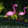 BRD-3IN1 | LED saulės sodo lempa Flamingos 3vnt | 51 cm, 600 mAh