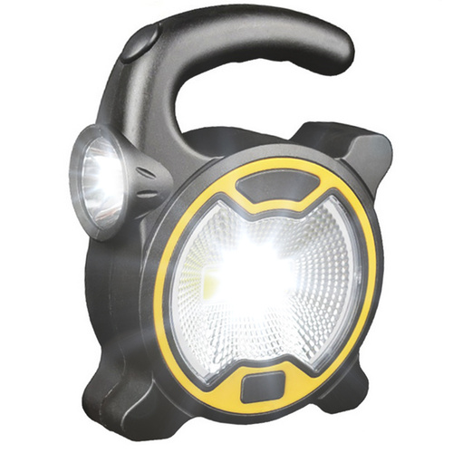 W30 | Werkplaatslamp met LED + COB-handvat | 3xAA