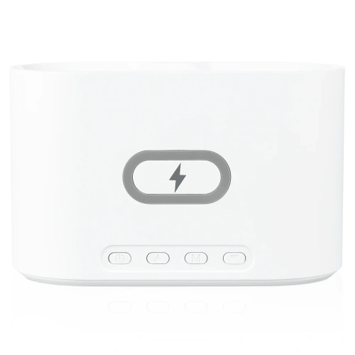 Smart alarm clock with Qi wireless charger 15 W | Alarm clock with triple alarm | Clock with temperature display | SZ06-15W-W