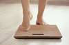 HD-2009 | Natural bamboo bathroom scale with thermometer | LED display