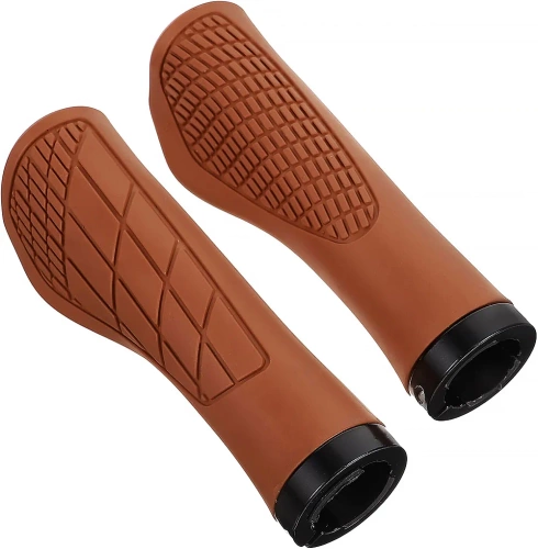 Mânere ergonomice pentru bicicletă de 22,2 mm | Mânere de ghidon antiderapante, cu absorbție a șocurilor, confortabile | FD187-BR