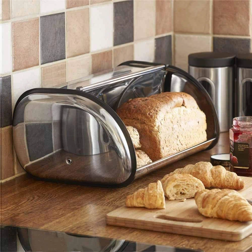 K-001S | Recipiente de armazenamento de pão | Pão de aço | Recipiente para pão, pãezinhos