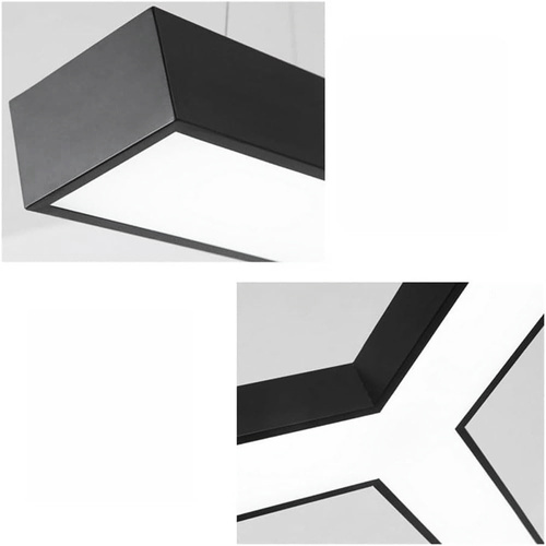 Lampada a sospensione a LED a forma di Y da 30 W | Moderna plafoniera 4000 K con regolazione dell'altezza LPL-001