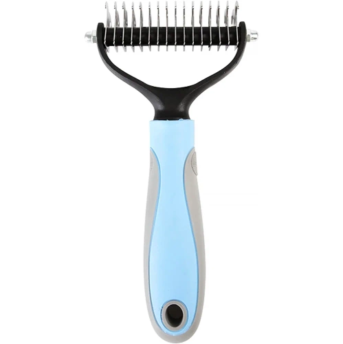 PDS-179-BLEU | Brosse pour brosser la fourrure et le sous-poil | Tondeuse pour animaux | Peigne d'entretien de la fourrure