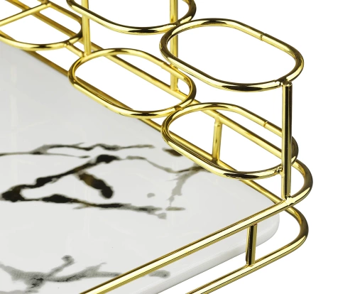 TCT-611-WIT | Badkamerplank | Organizer voor tandpasta, tandenborstels en cosmetica