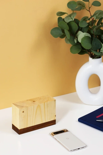 VSO-1230-D | Lámpara de mesa de madera | Lámpara nocturna sensible al tacto con batería incorporada