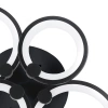 RLC-C48W-B | Plafonnier moderne | Plafonnier LED | Noir