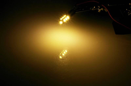 WW Auto LED žárovka W5W T10 13 SMD 5050 Teplá bílá