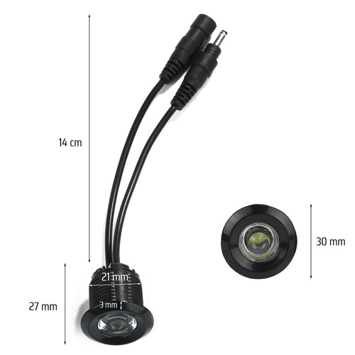 LED-Tagfahrlicht | High Power, Punktlicht, 12 V, Premium DRL | 2 Stück