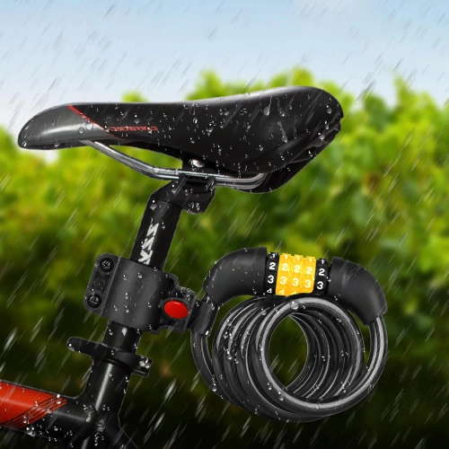 Antivol vélo à code 5 chiffres | câble flexible 100 cm | BLC0563