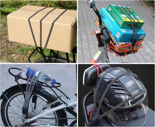 Sangles de bagages élastiques 3 en 1 | Fixation universelle avec crochets | Caoutchouc robuste et durable | SGXLS-68