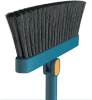 Ensemble de nettoyage avec balai et pelle à long manche | Balai à tête rotative et pelle pliable | FBS-2en1-Bleu