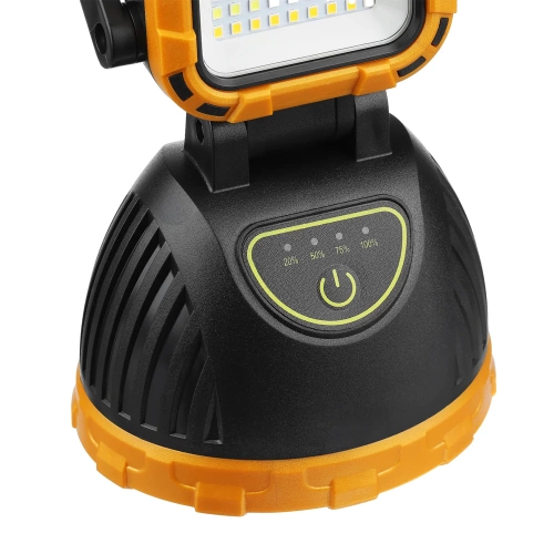 TG-GZ0241-B | LED turistická baterka | Solárna baterka s powerbankou | Pohyblivá kempingová lampa