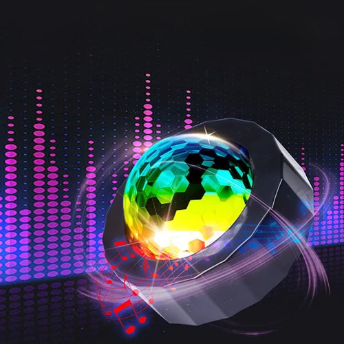 Disco-Kugel Mini | kabellos, USB-Anschluss | für Auto und Zuhause