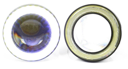 LED 890 | 2 pcs - Fog lamp kit with built-in 'Rings Angel Eyes LED DRL | round  89 mm