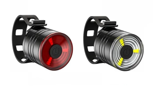 Compact LED Bike Lights Front + Rear | LED Bike Light Set 3 Modes | BK-L319
