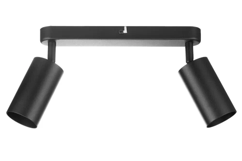 MS-GU10-2 | Plafoniera cu două puncte, 2x spoturi mobile GU10 negru