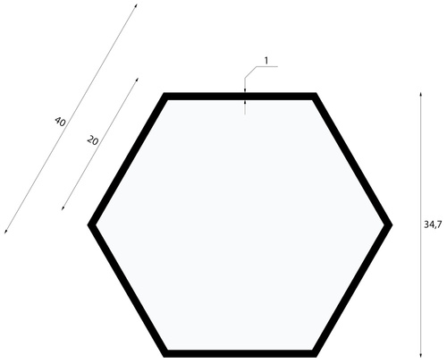 LPL-003 | Hanging LED ceiling lamp 36W | hexagon full | aluminum | CCD not blinking | Φ40x6