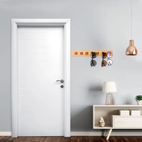 GH-H007-W | Percha para gafas | Colgador de pared sujeto con cinta adhesiva | Porta gafas