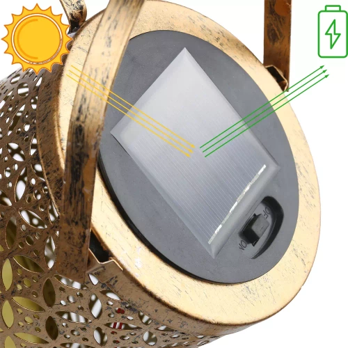 FLD-17-W | Lampă solară de grădină LED Udato | 95 cm, 600 mAh