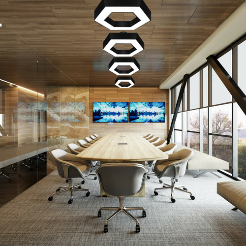 LPL-002 | Lampada da soffitto a LED 36W | esagono | alluminio | CCD non lampeggiante | Φ60x6