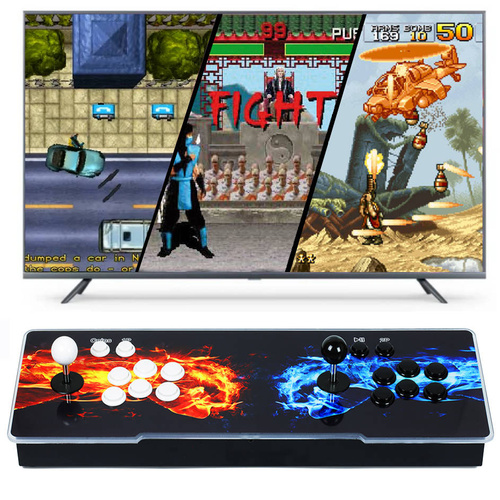 BP-3001-FIST | Pandoros BOX konsolė | 5000 retro ir 3D žaidimų | 2 valdiklių rinkiniai | įmontuotas garsiakalbis | galimybė prijungti monetų priėmėją