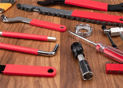 Large bicycle tool set in a 44-piece case | Professional steel tool set | Universal service tools | FZ044-B