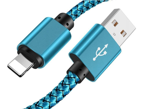 C06 | Lightning (iPhone) 1M | Nylonový USB kabel pro iPhone 11 XS XR X 8 7 6 5S SE