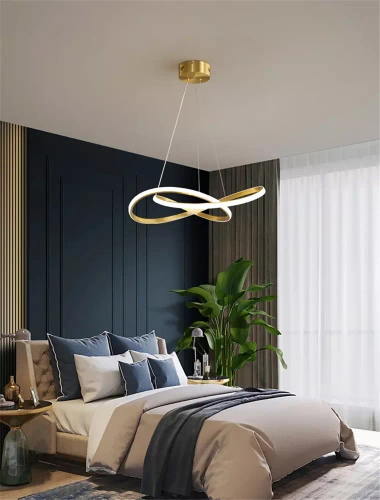 RLA-48W-G | Luminária pendente moderna | LED | Ouro