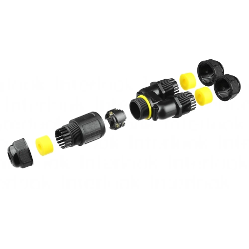 Boîte de dérivation étanche IP68 | connecteur de câble étanche U 5 broches 450 V 32 A pour câbles 4–14 mm | M685-UA