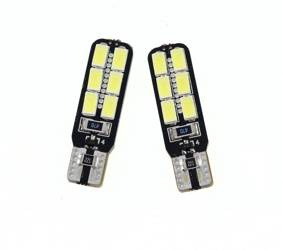 KFZ LED Birne W5W T10 12 SMD 5630 CAN BUS DOPPELSEITIG