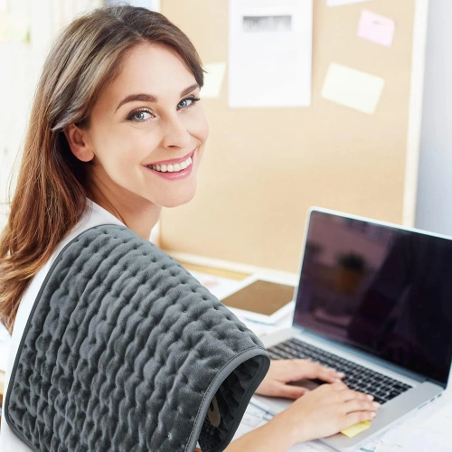 Elektrická vyhrievacia podložka na chrbát, svaly a kĺby | 30 x 60 cm | sivá | HPD-3060-Grey