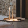 HMS-455-MARRON | Lampe de table | Lampe de nuit sans fil avec batterie intégrée | Lampe avec commande tactile
