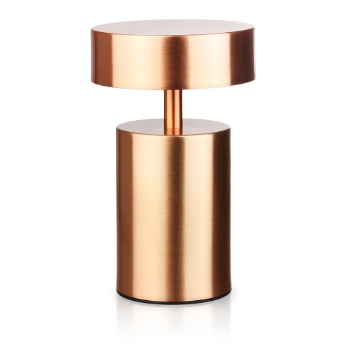 HJA29-ROSEGOLD | Lampada da tavolo senza fili | Lampada da notte sensibile al tocco con colore della luce regolabile | Lampada FUNGO USB