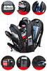 BR10 | Multifunctional, large backpack with a laptop compartment | 40l, USB socket and 3.5 "mini jack, 1680D ballistic nylon | black