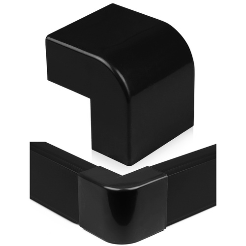 CDT-03 | Angle connector for cover strip 40x20mm | black