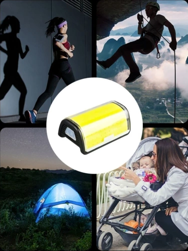 Luz de bicicleta e farol 2 em 1 LED COB 800lm | Luz recarregável USB à prova d'água | BBL-513